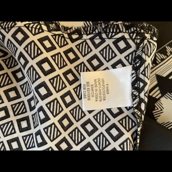 Almost Famous Darling dress/tunic size L black brown natural shades . V-neck - Picture 4 of 5